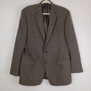 Vintage 90s Lauren Ralph Lauren Mens Wool Houndstooth Sports Coat size 44L